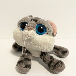 Russ Tabby Cat Plush Lil Peepers Pepper Lovey Stuffed Animal Mini Big Eyes 5”